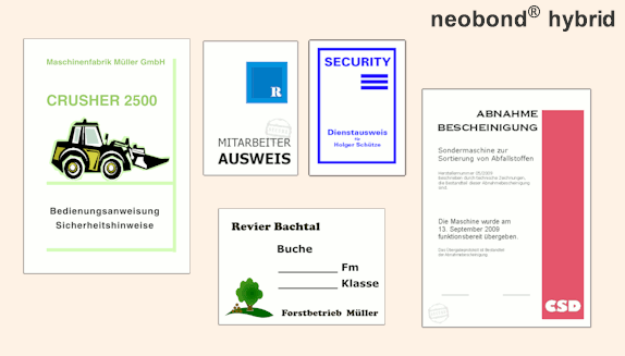neobond hybrid - Reißfestes Papier für hoch belastbare Dokumente