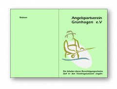 Angelausweis auf pretex® farbig gedruckt